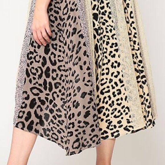 NEW! Gorgeous PLUS Animal Print and Lace Sheer Long Kimono Duster Kaftan Boho - Picture 5 of 6